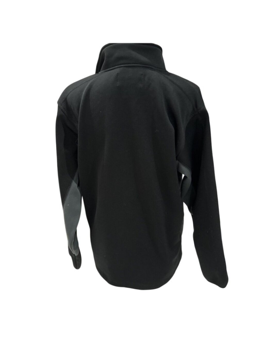 Cherokee Mens Black & Gray Zip-Up Fleece Jacket XL - Picture 4 of 8